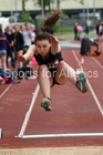 Girls under-15s long jump, North Eastern Track and Fields Champs., Middlesbrough. Photo: David T. Hewitson/Sports for All Pics